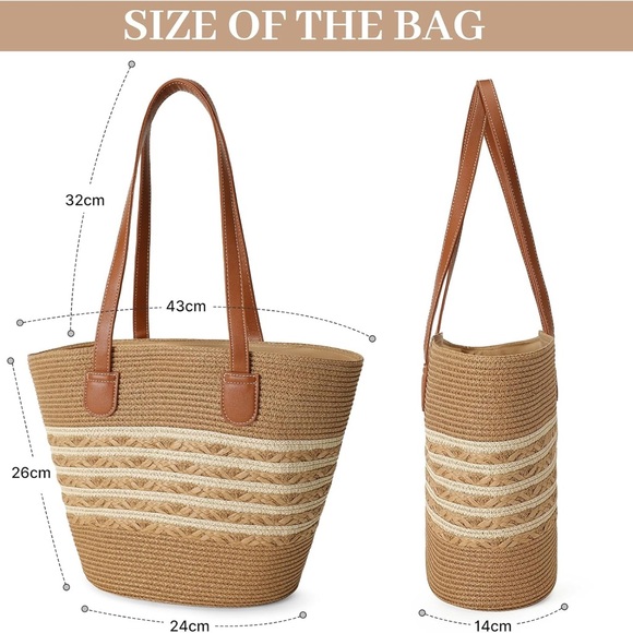 Straw Beach Bag For Women - Picture 7 of 7